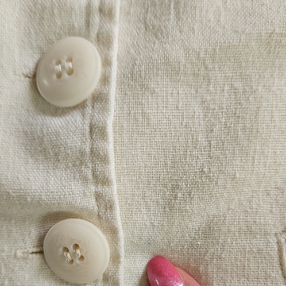 ROLLA'S Dallas Linen Vest - Off White - Picture 7 of 8